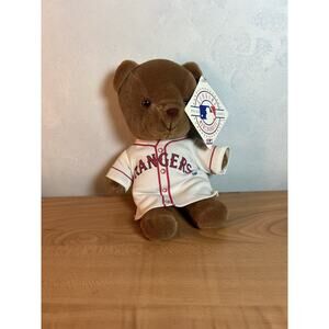 VTG 1990s Fanimal Texas Rangers MLB Teddy Bear 7”